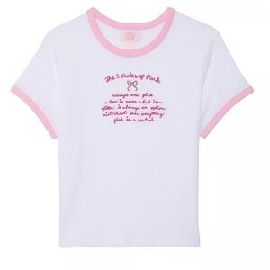 Limited edition PINK Victoria’s Secret x LoveShackFancy T shirt